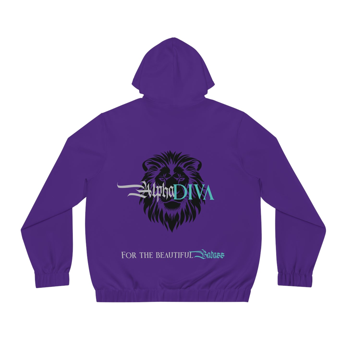 AlphaDiva Royalty Purple Full-Zip Hoodie