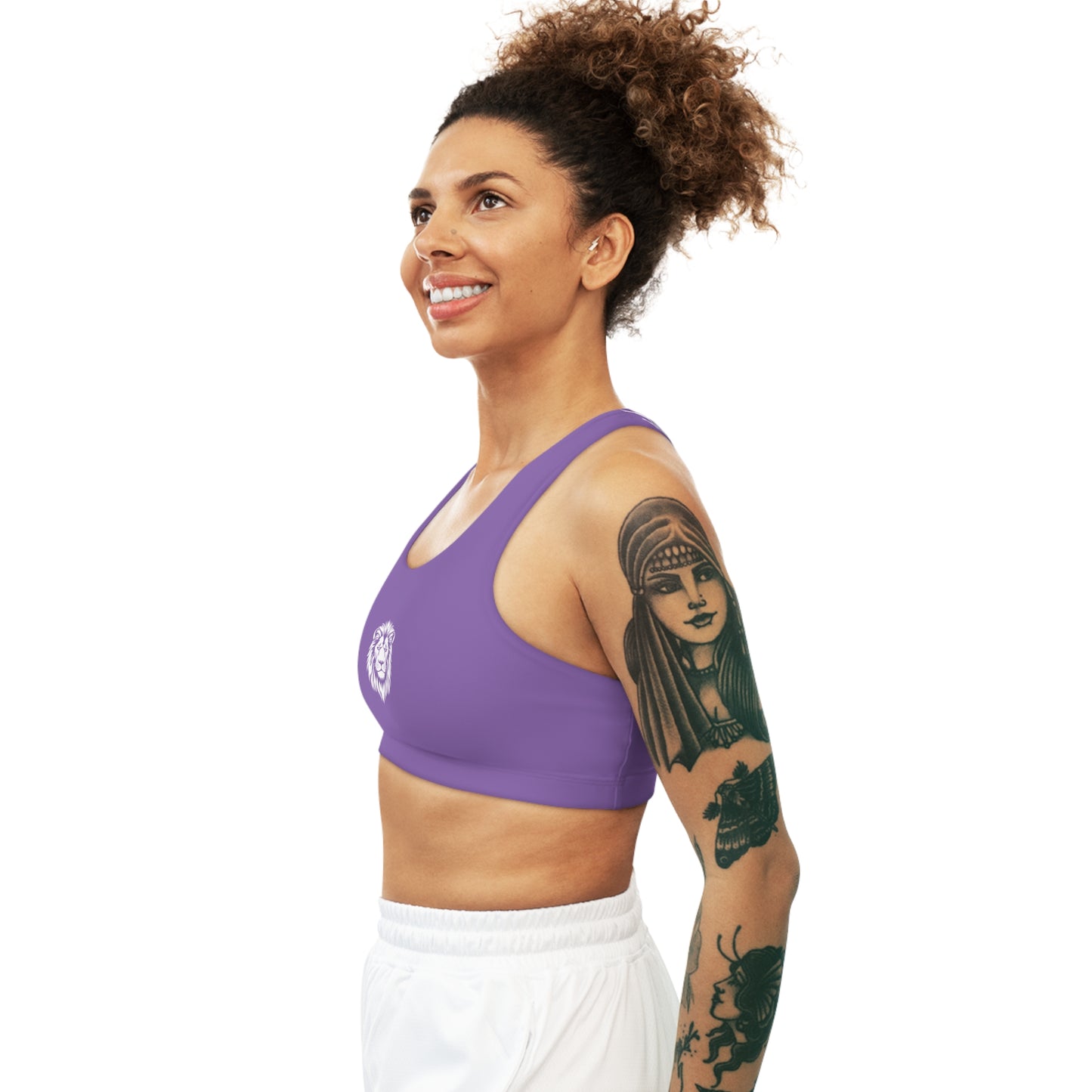 AlphaDiva Seamless Purple Rain Sports Bra