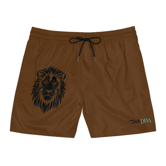 AlphaDiva Espresso Brown Gym Shorts