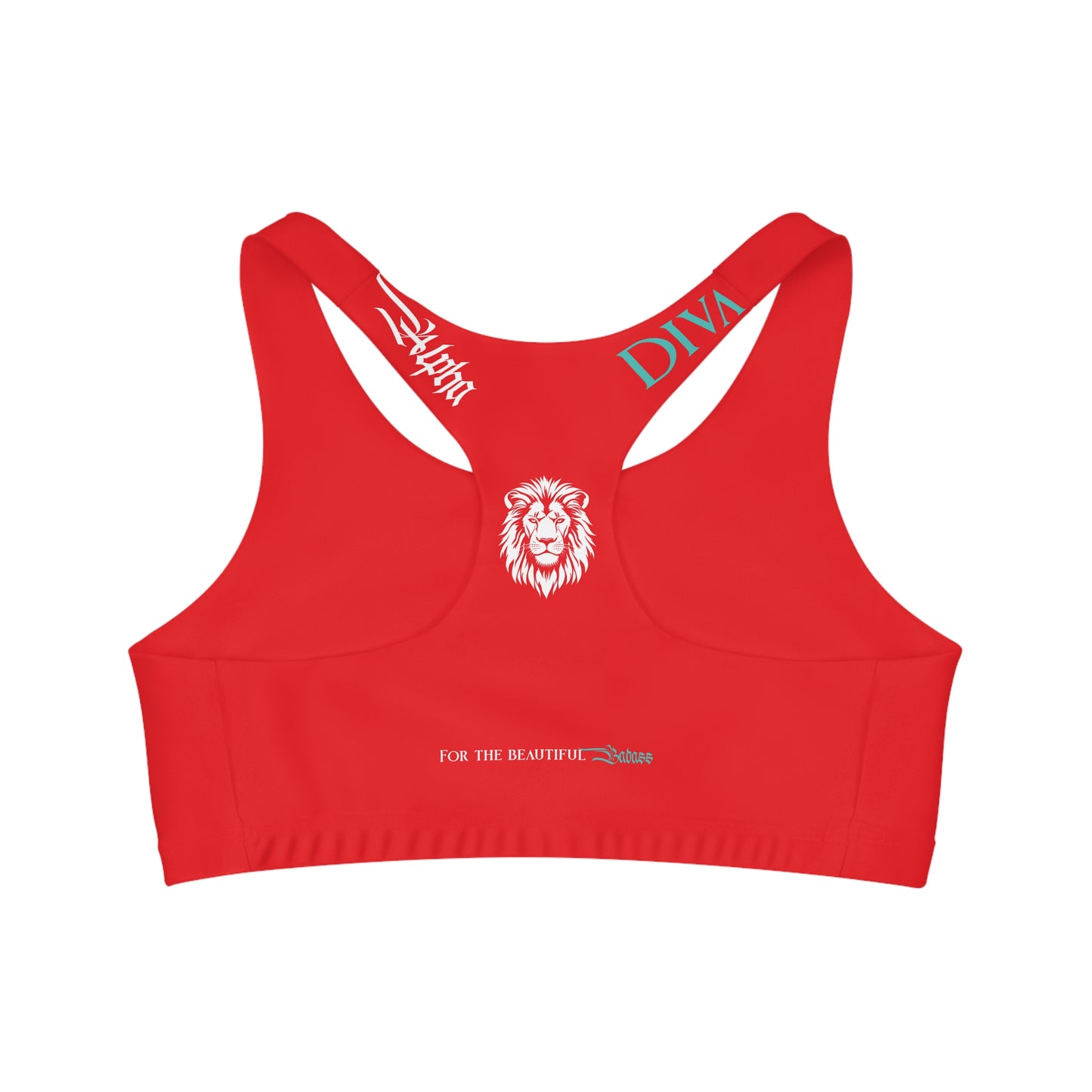 AlphaDiva Seamless Safari Red Sports Bra