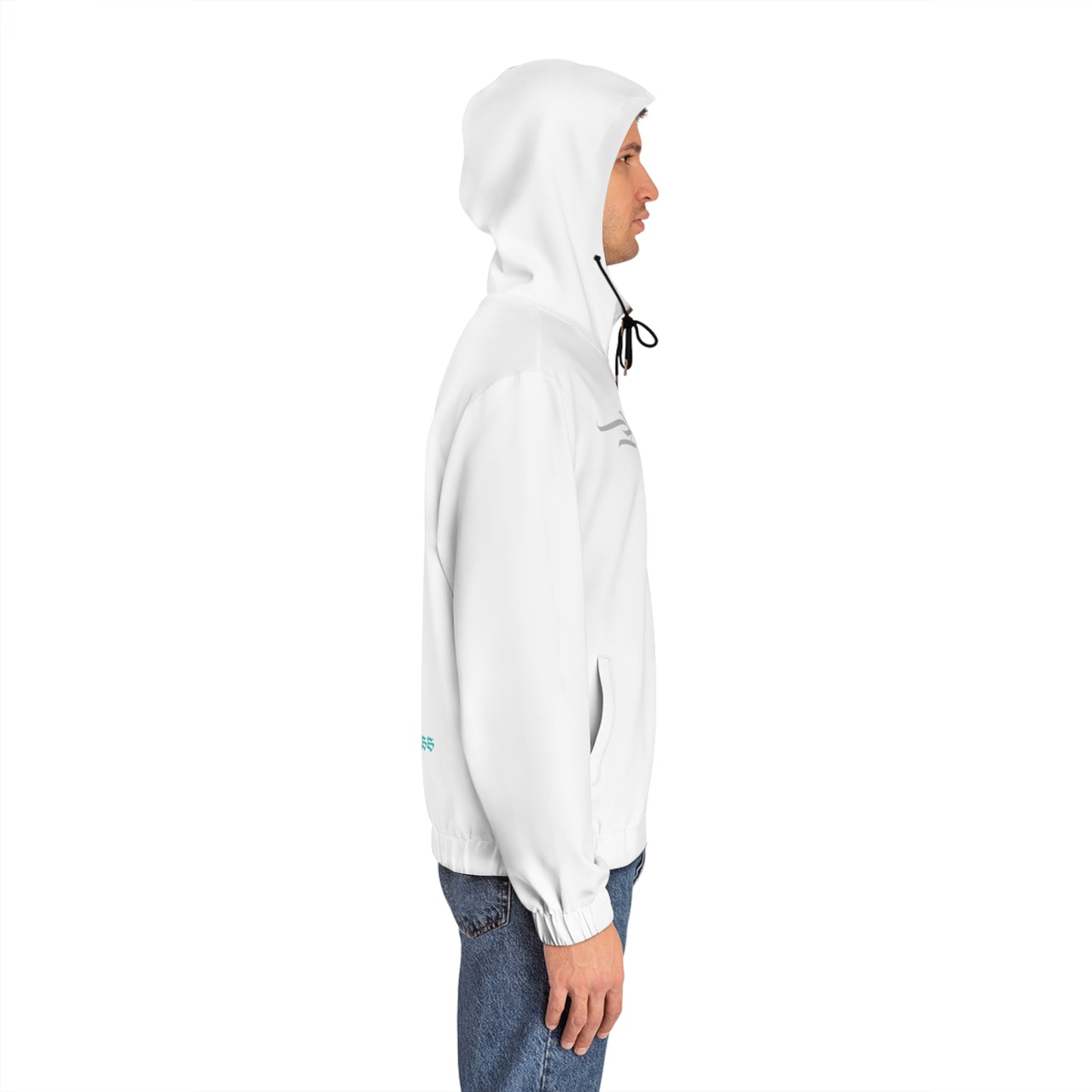 AlphaDiva Ice White Full-Zip Hoodie