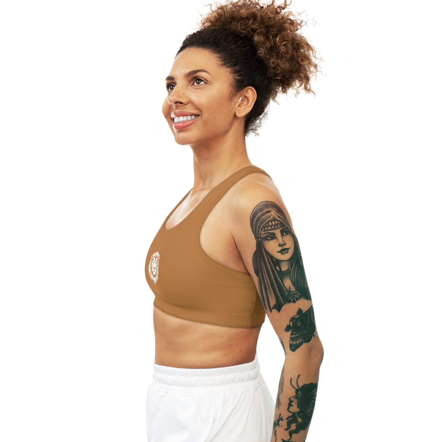 AlphaDiva Seamless Caramel Sports Bra