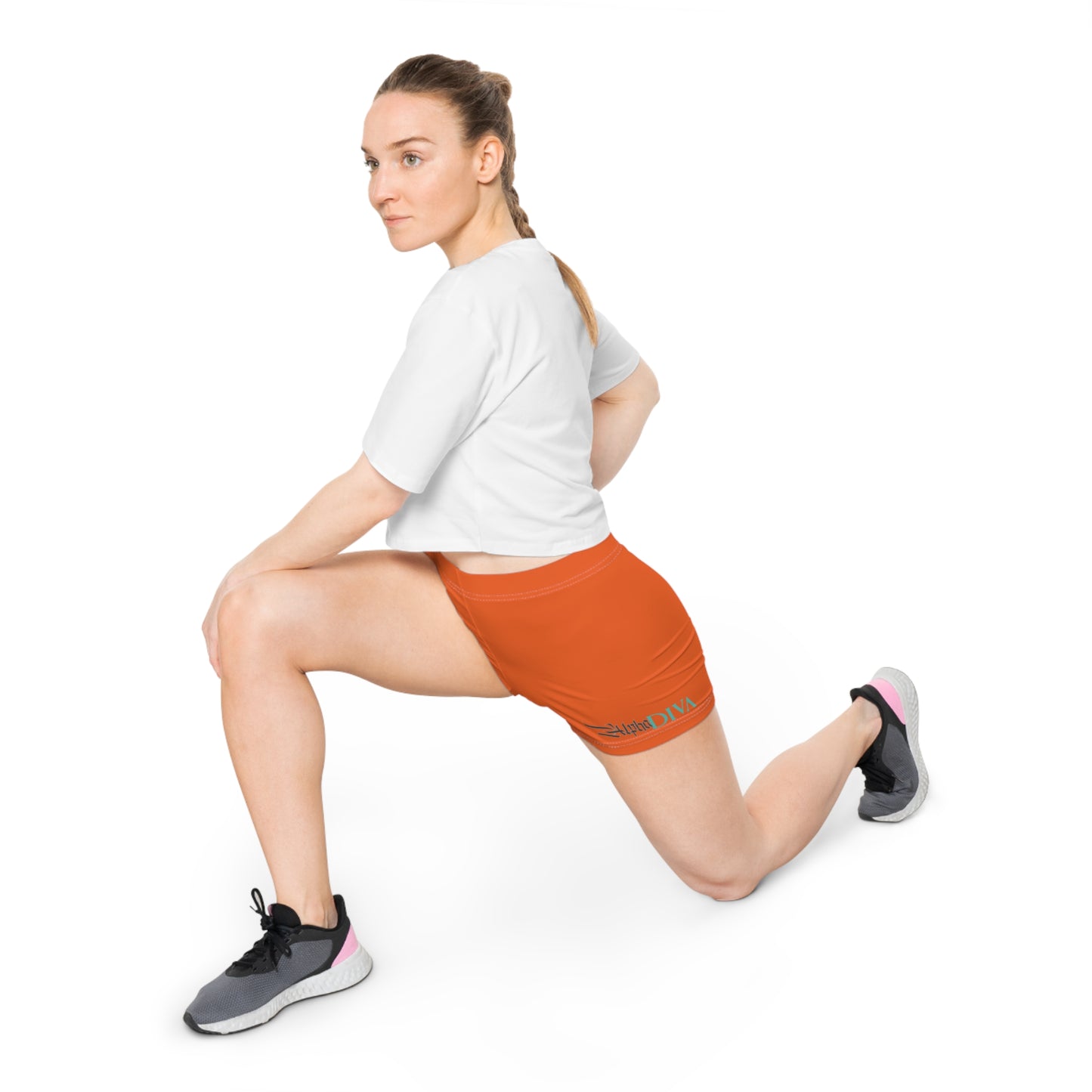 AlphaDiva Sunset Orange Women's Shorts