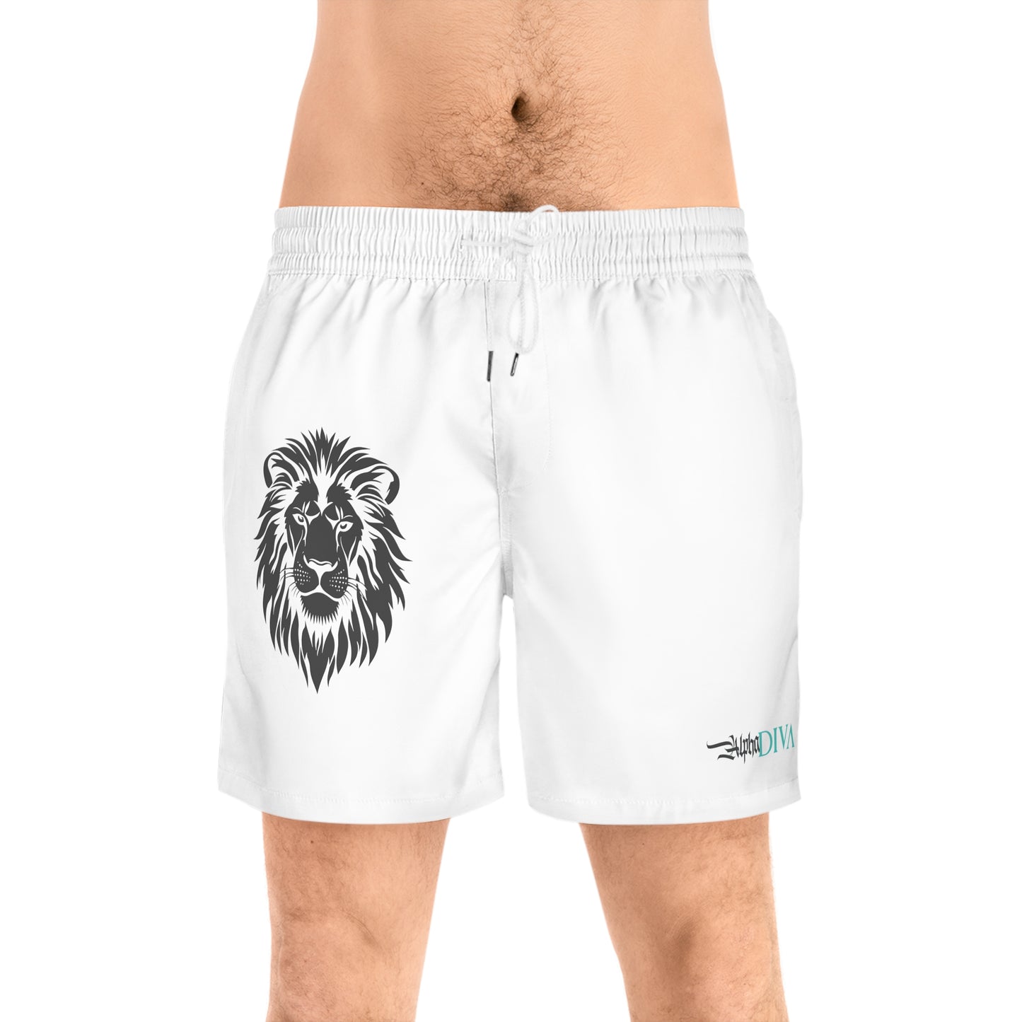 AlphaDiva Ice White Gym Shorts