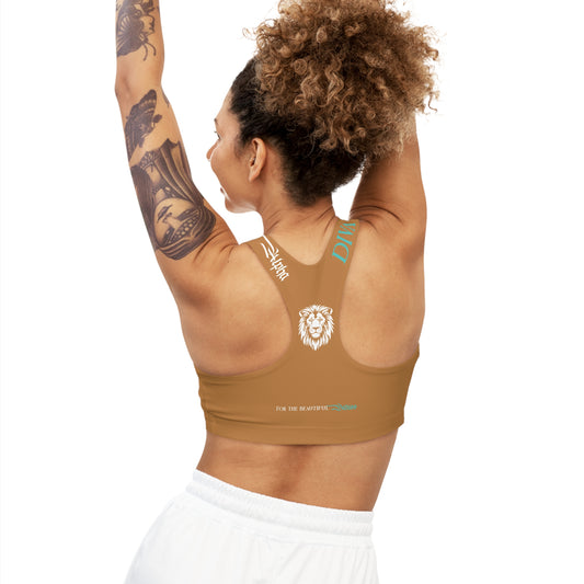 AlphaDiva Seamless Caramel Sports Bra