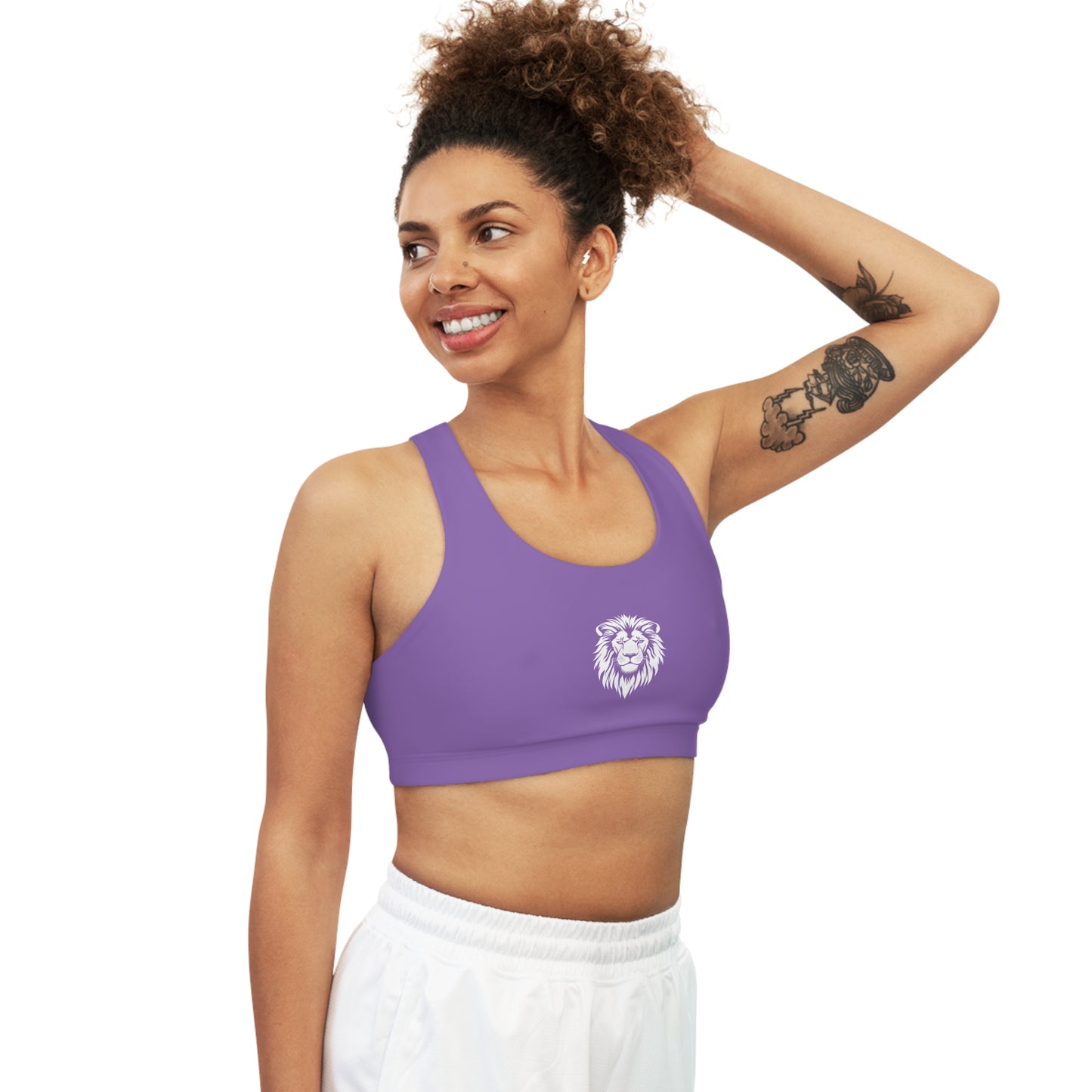 AlphaDiva Seamless Purple Rain Sports Bra