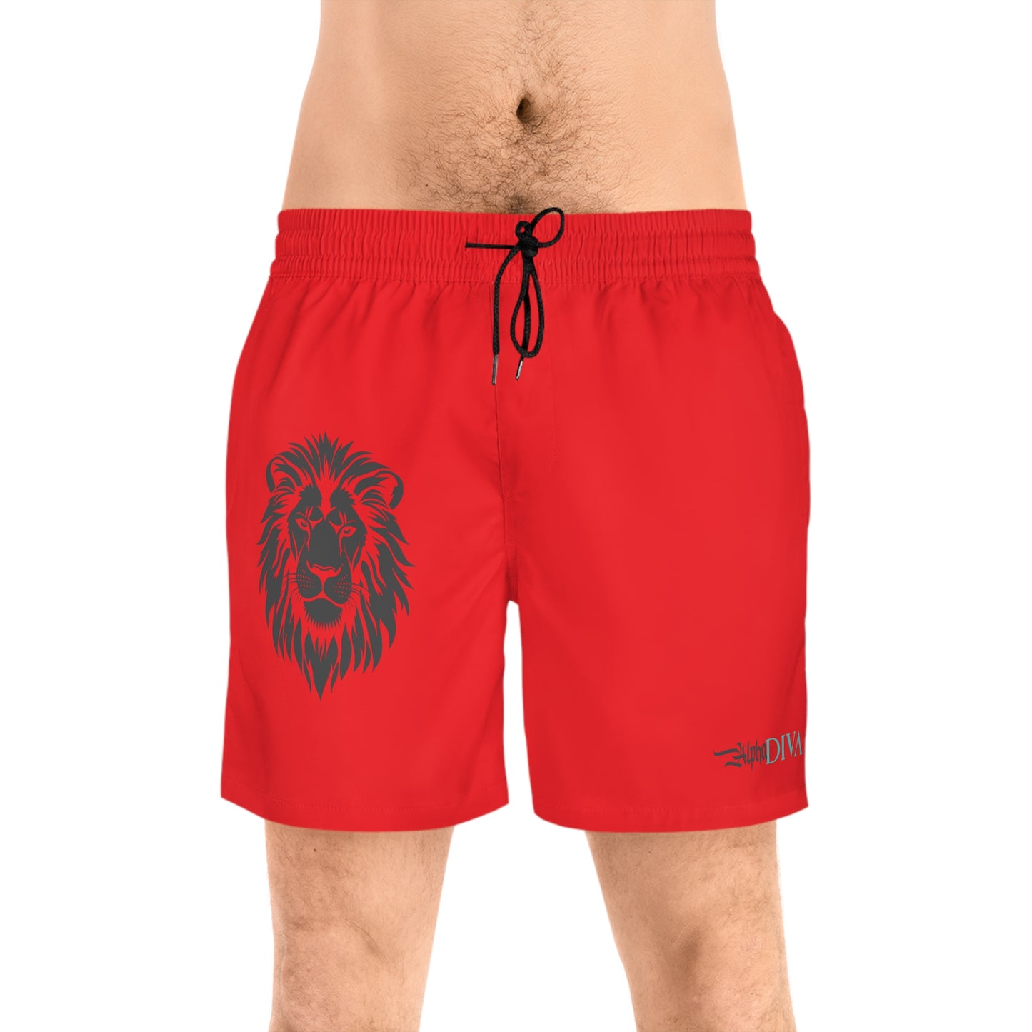 AlphaDiva Safari Red Gym Shorts