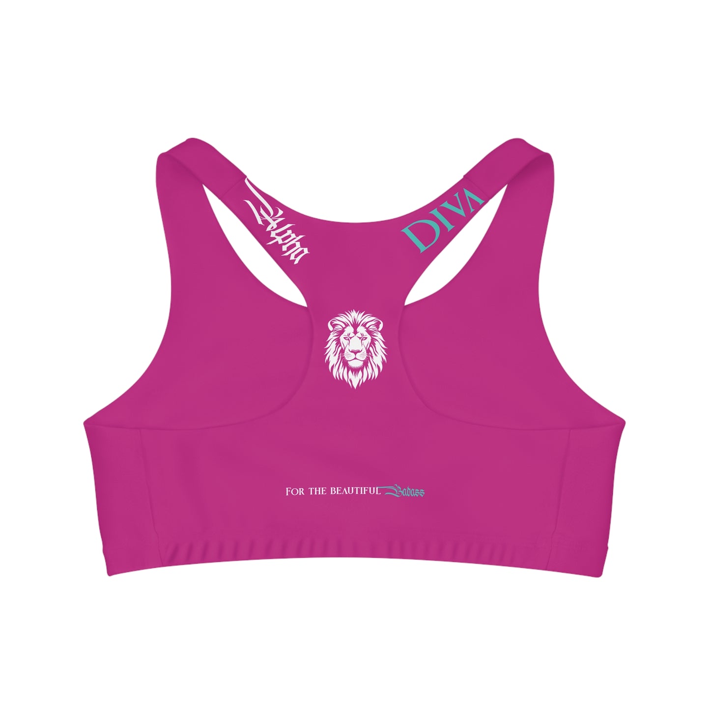 AlphaDiva Seamless Fuscialicious Pink Sports Bra