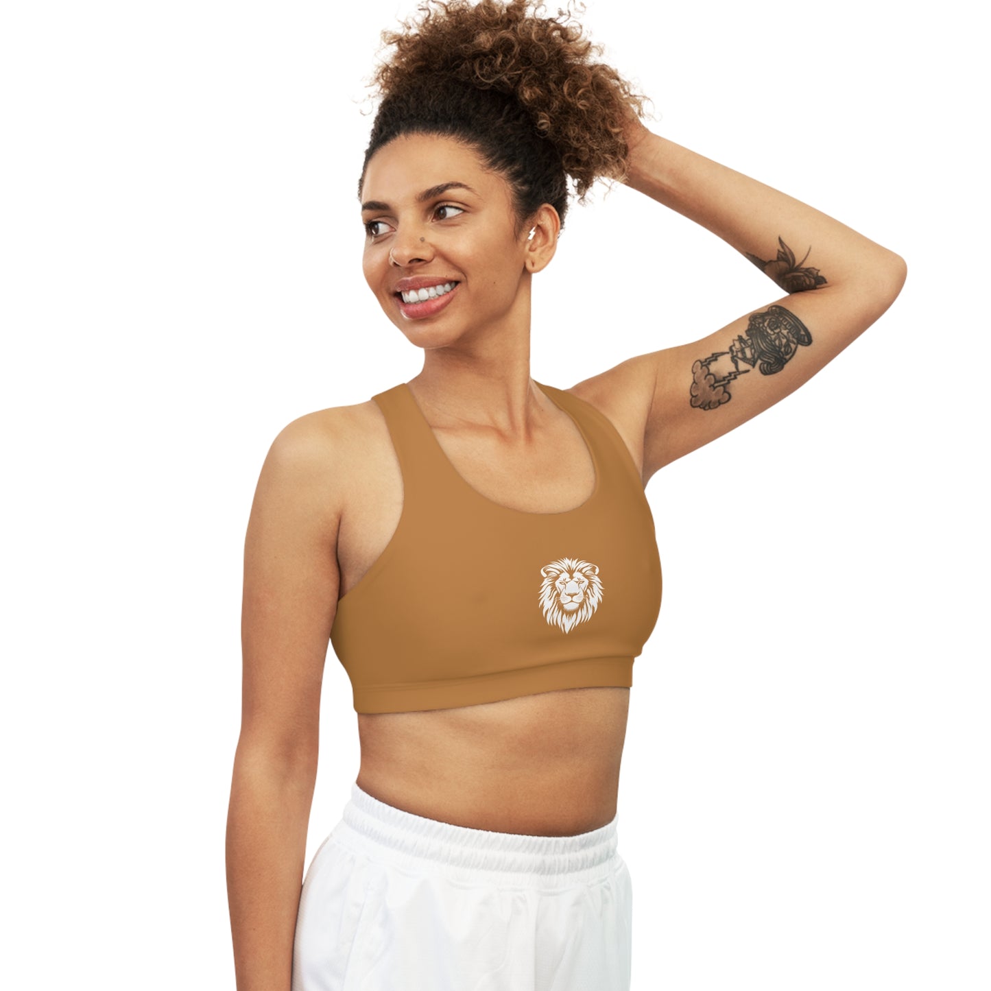 AlphaDiva Seamless Caramel Sports Bra