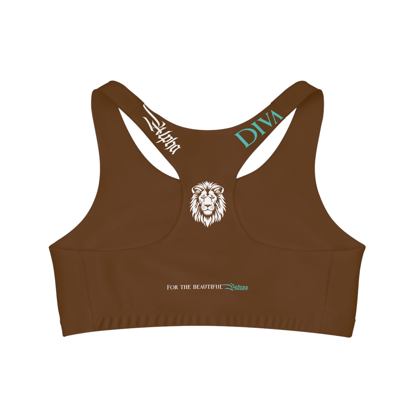 AlphaDiva Seamless Espresso Brown Sports Bra