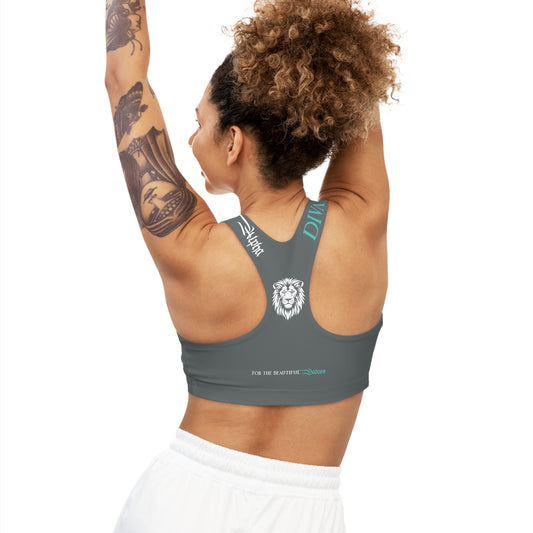 AlphaDiva Seamless Drake Grey Sports Bra