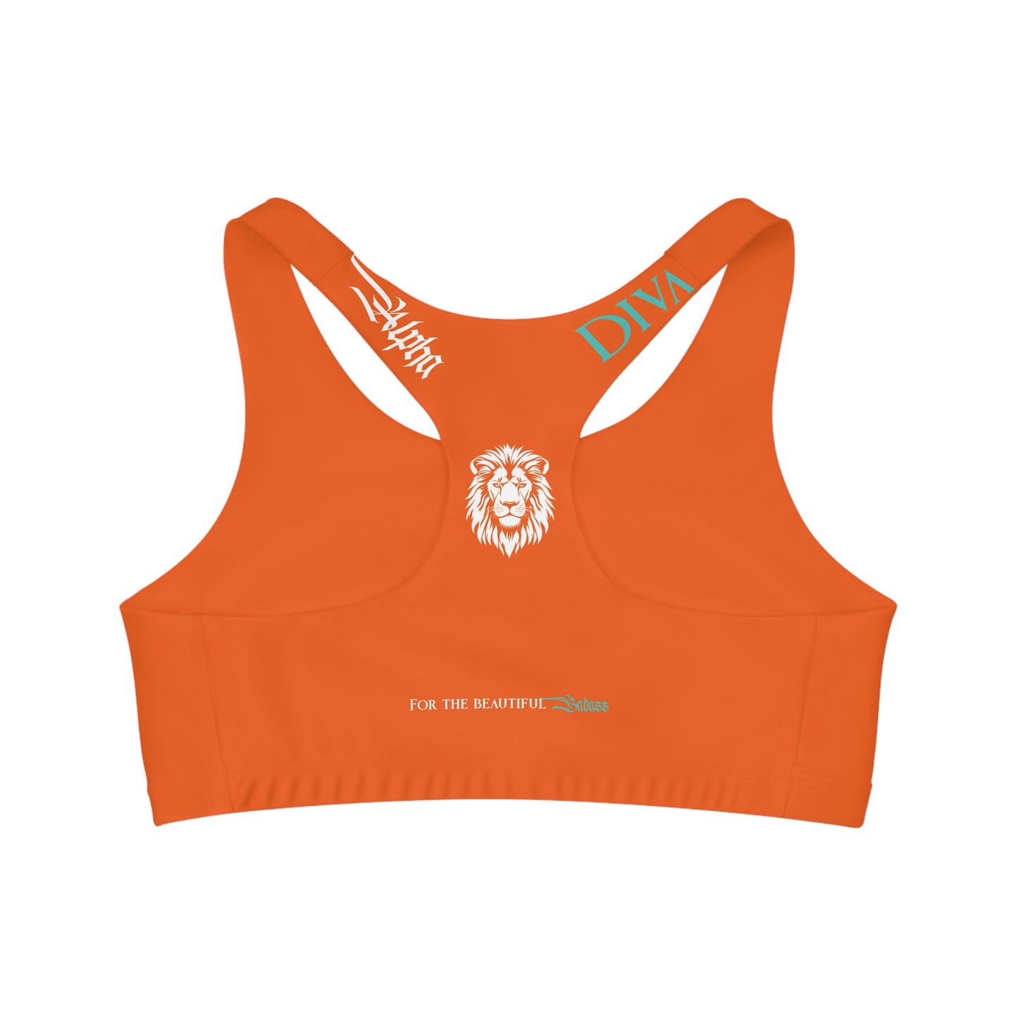 AlphaDiva Seamless Sunset Orange Sports Bra