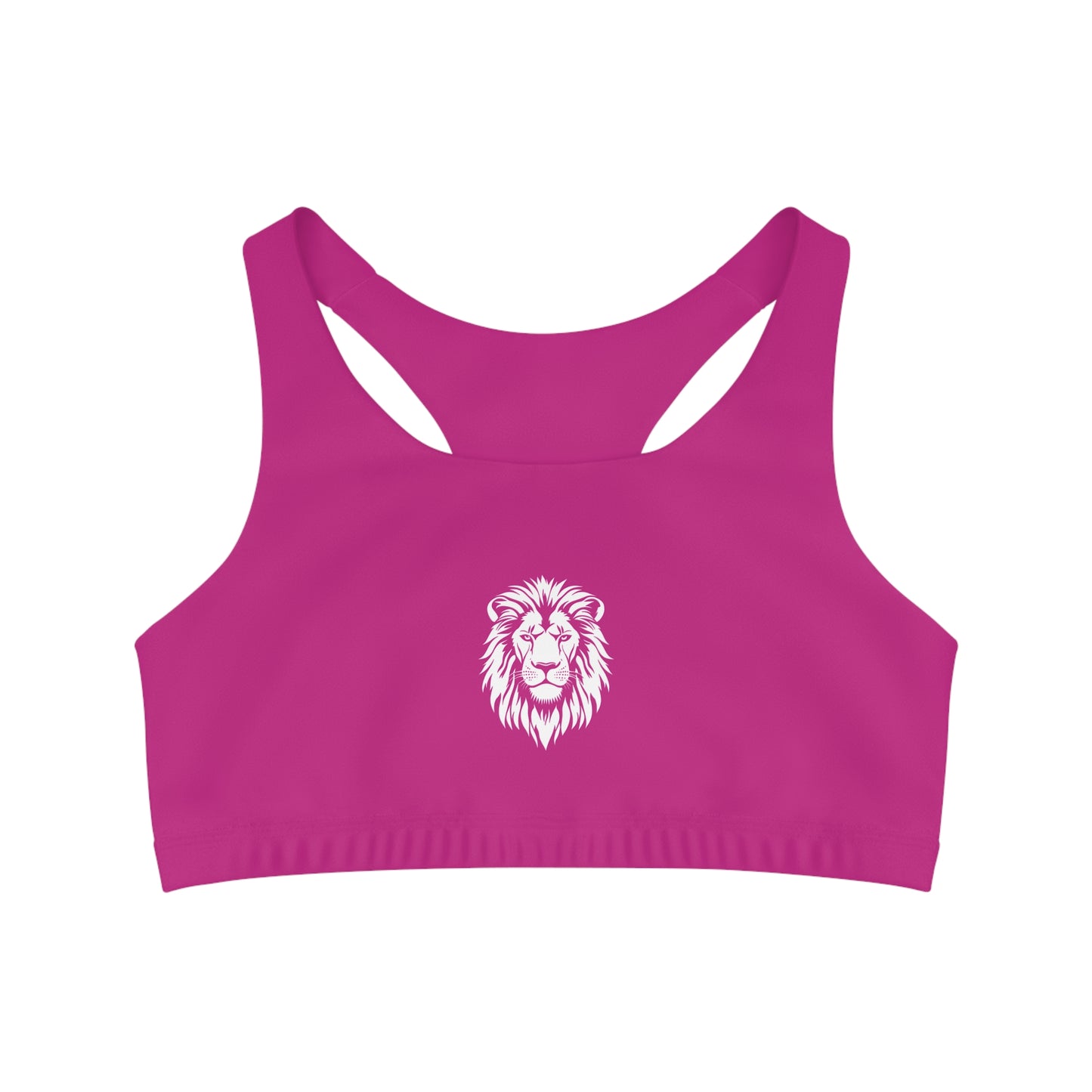 AlphaDiva Seamless Fuscialicious Pink Sports Bra