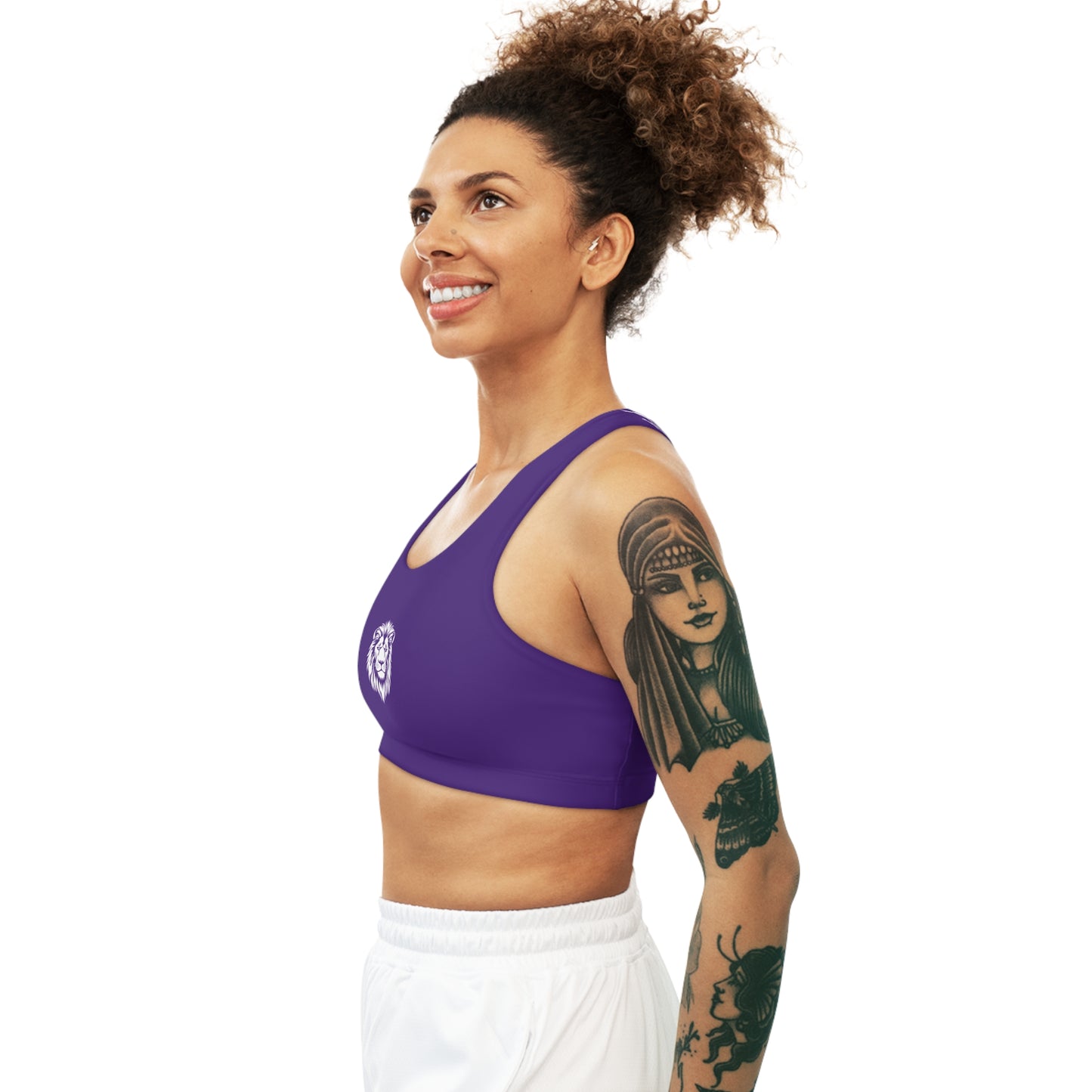 AlphaDiva Seamless Royalty Purple Sports Bra