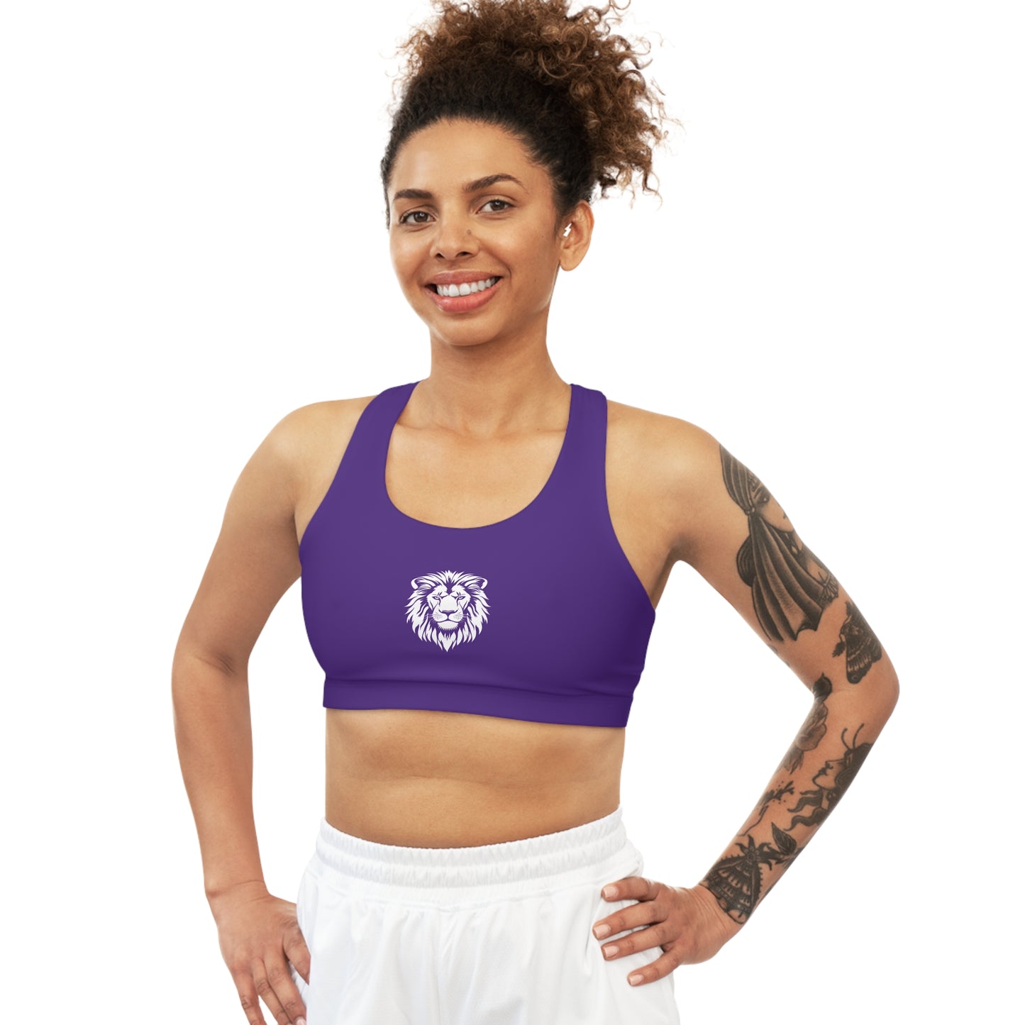 AlphaDiva Seamless Royalty Purple Sports Bra