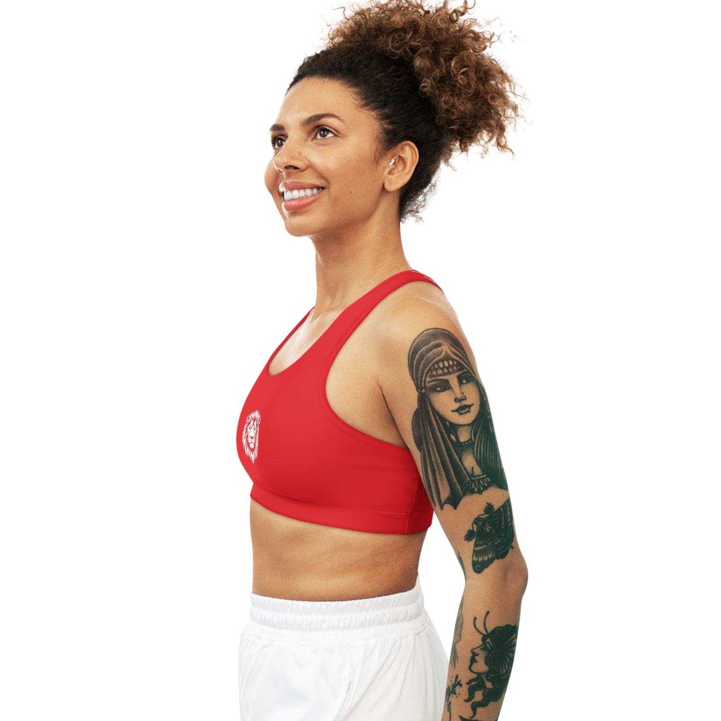 AlphaDiva Seamless Safari Red Sports Bra