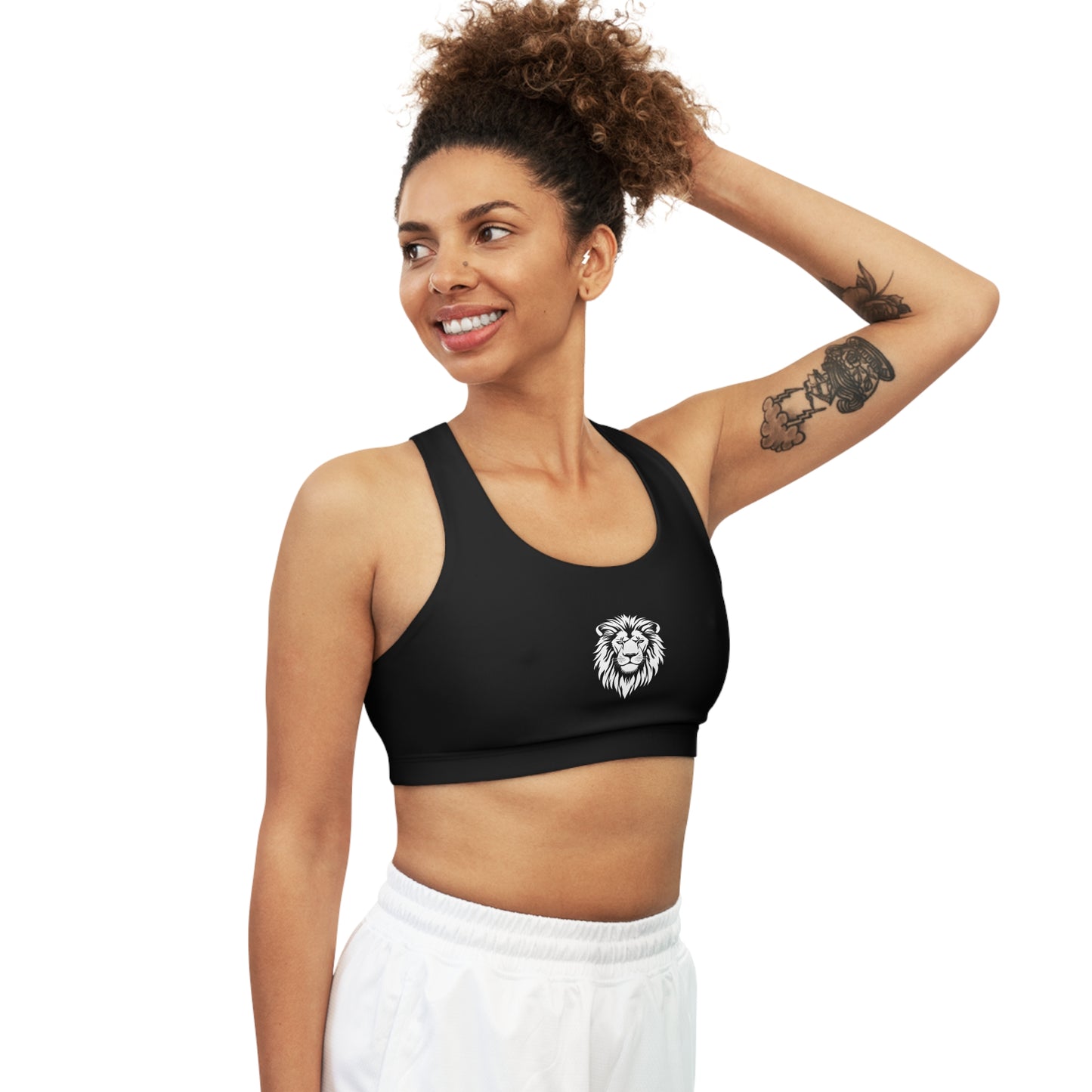 AlphaDiva Seamless Late Night Black Sports Bra