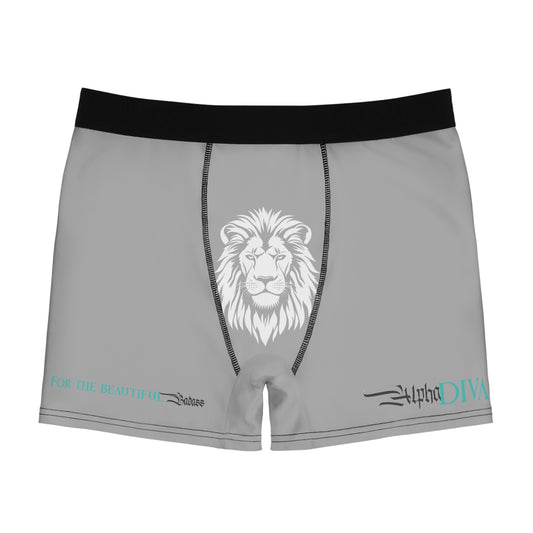 AlphaDiva Men's Moon Light Grey Boxer Briefs