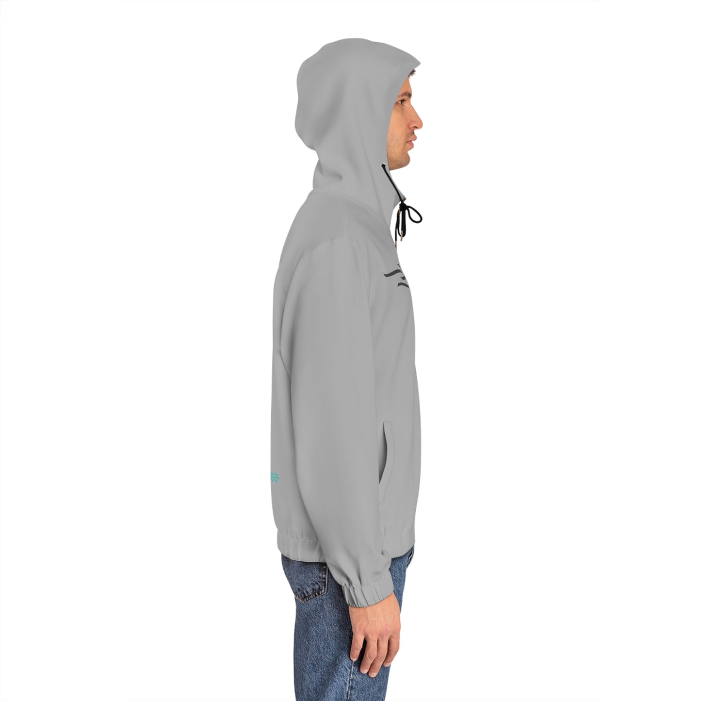 AlphaDiva Moon Light Grey Full-Zip Hoodie