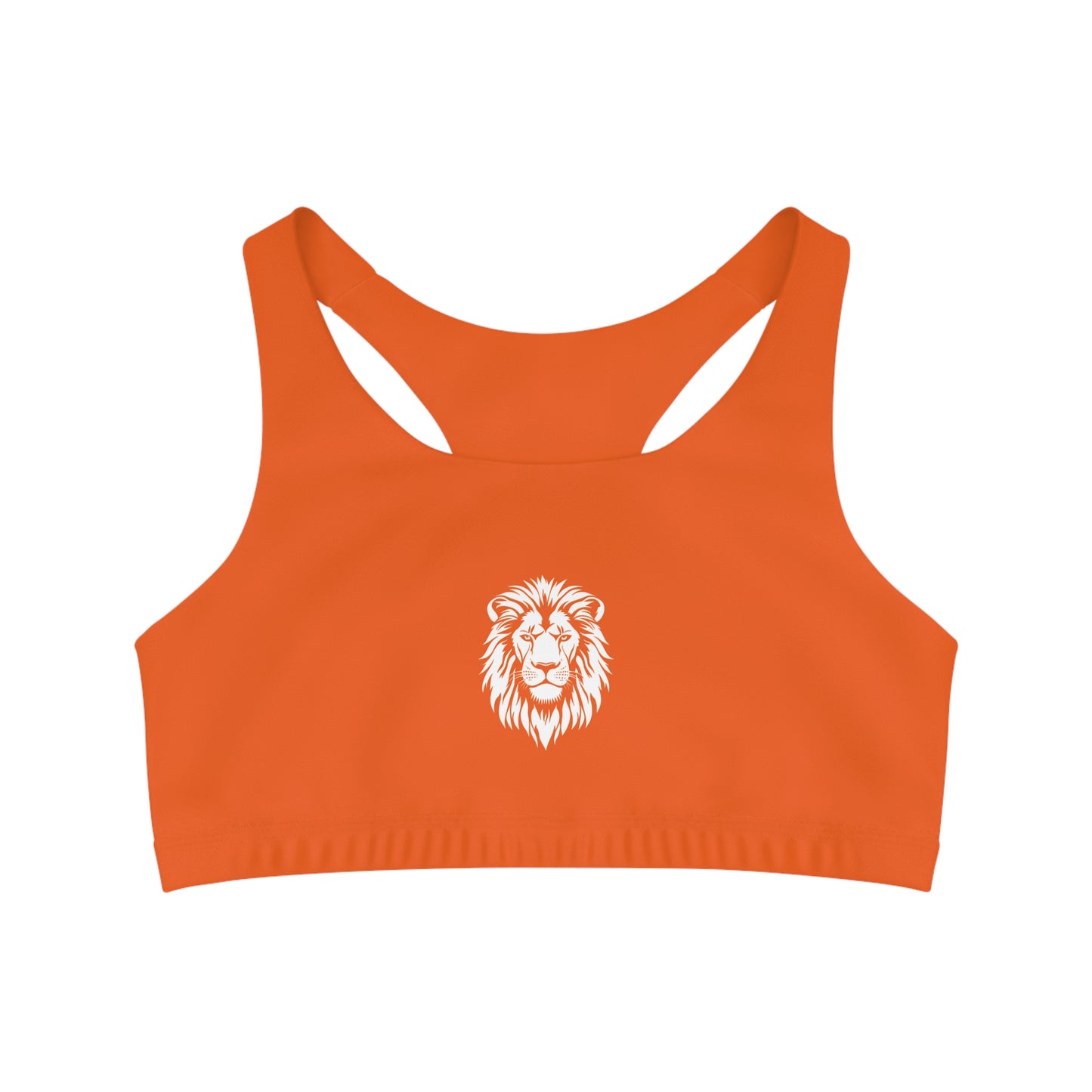 AlphaDiva Seamless Sunset Orange Sports Bra