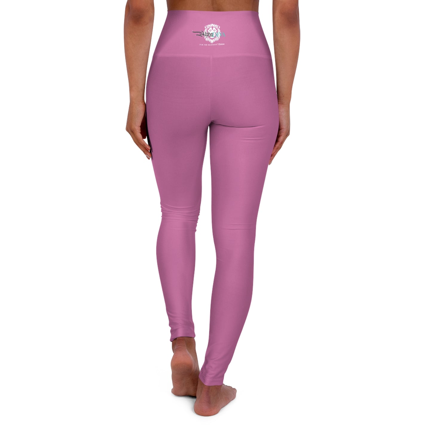 AlphaDiva High Waisted Pretty In Pink Leggings