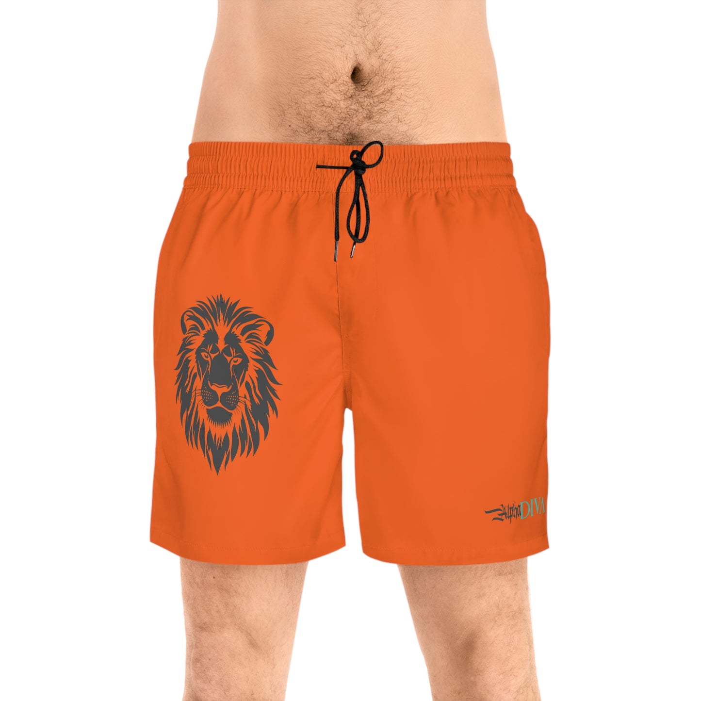 AlphaDiva Sunset Orange Gym Shorts
