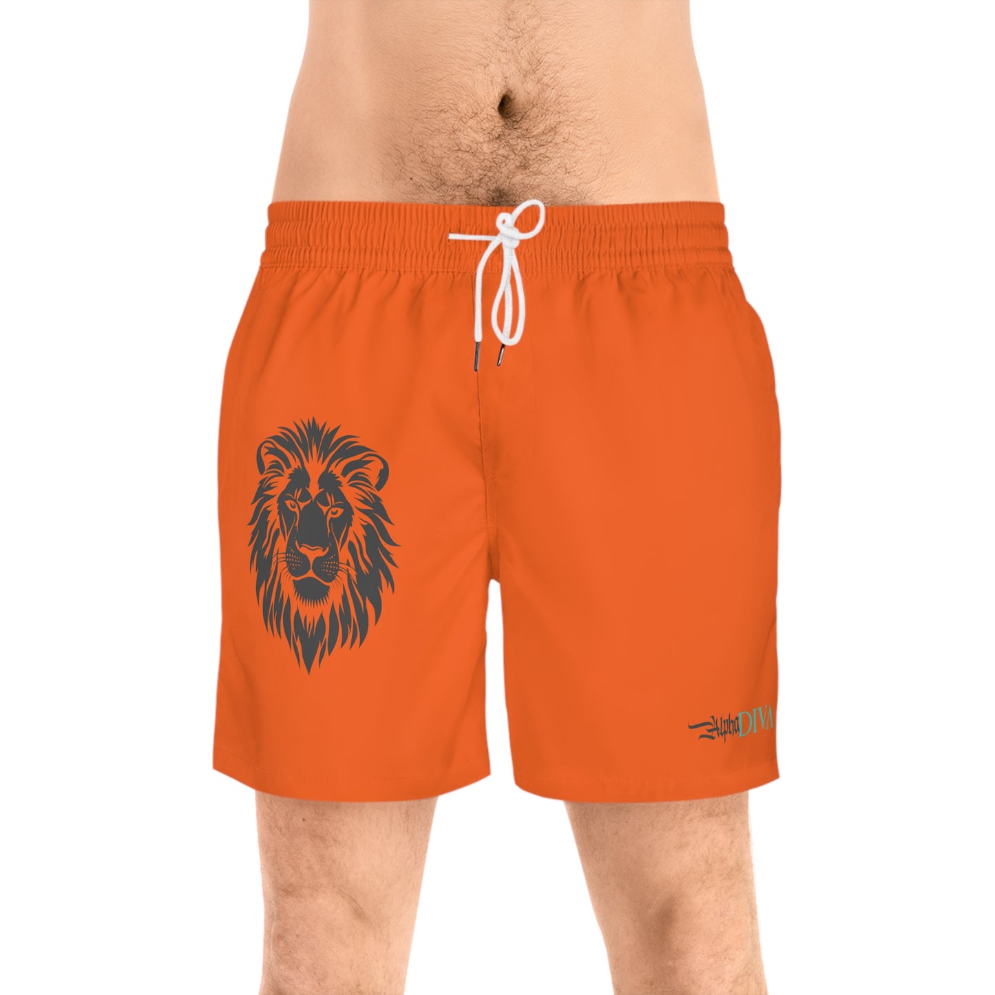 AlphaDiva Sunset Orange Gym Shorts