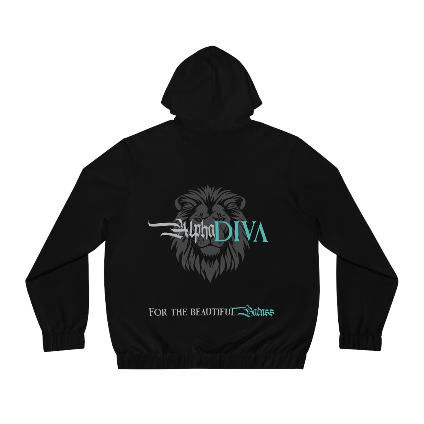 AlphaDiva Late Night Black Full-Zip Hoodie