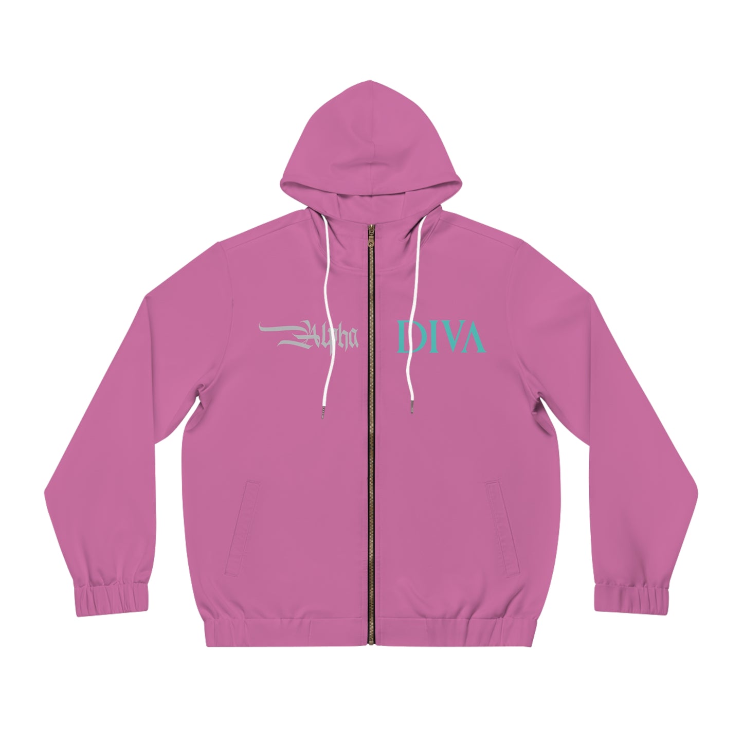 AlphaDiva Pretty In Pink Full-Zip Hoodie