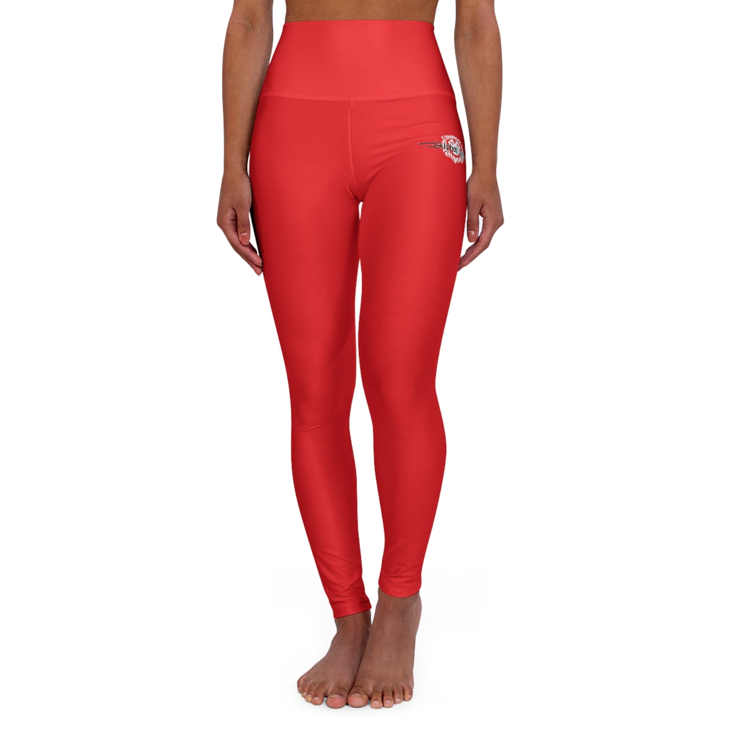 AlphaDiva High Waisted Safari Red Leggings