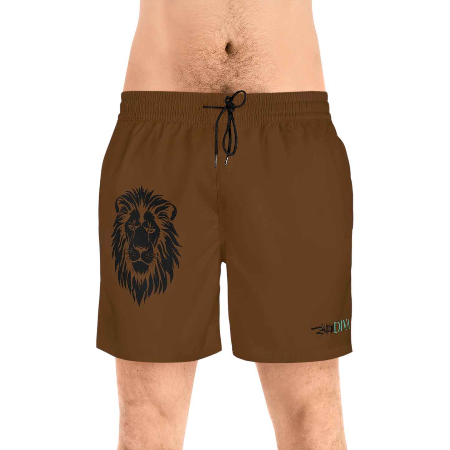 AlphaDiva Espresso Brown Gym Shorts