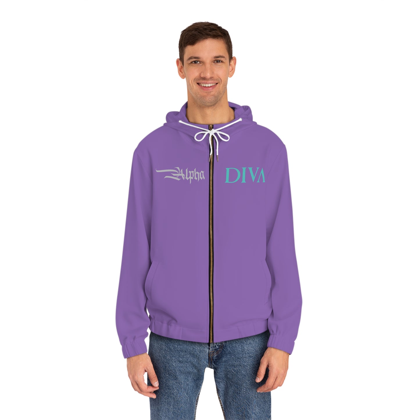 AlphaDiva Purple Rain Full-Zip Hoodie