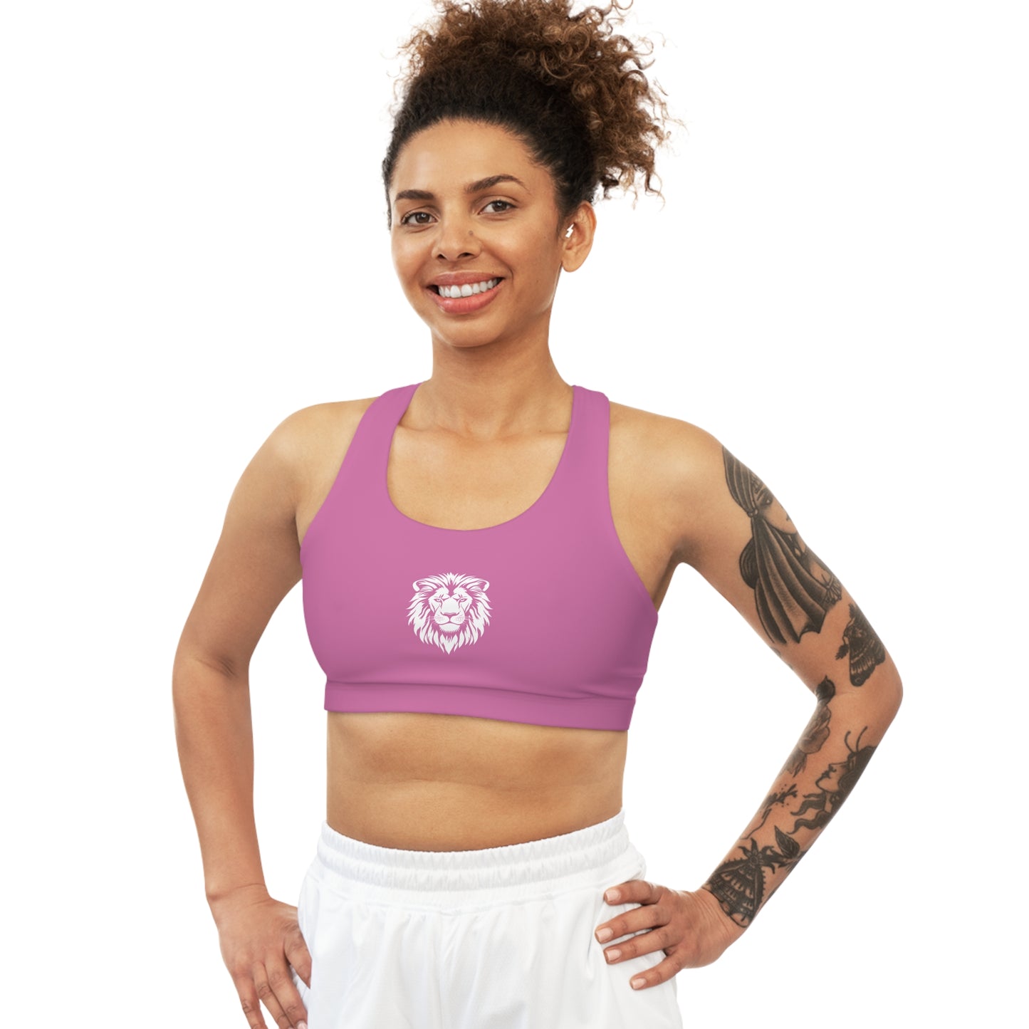 AlphaDiva Seamless Pretty In Pink Sports Bra