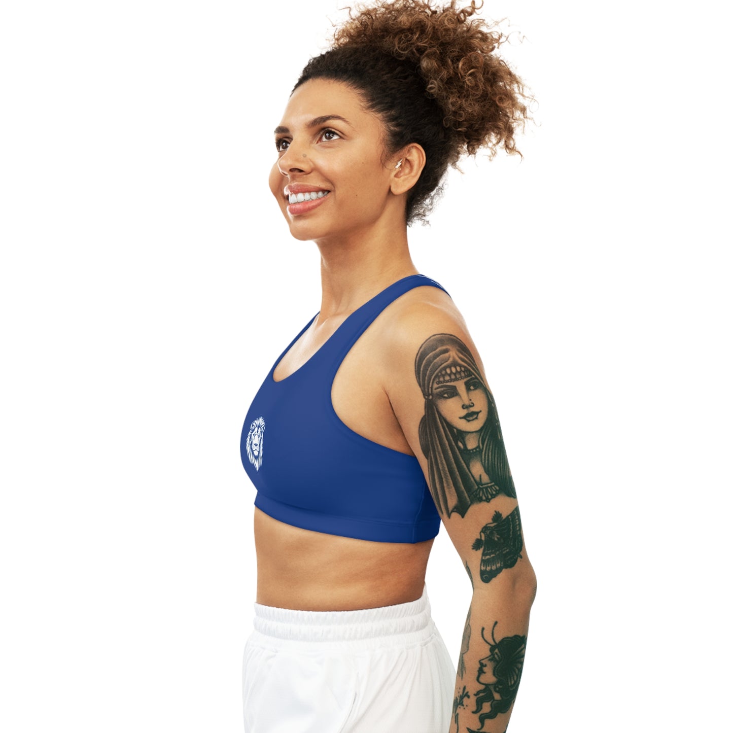 AlphaDiva Seamless Moody Blue Sports Bra