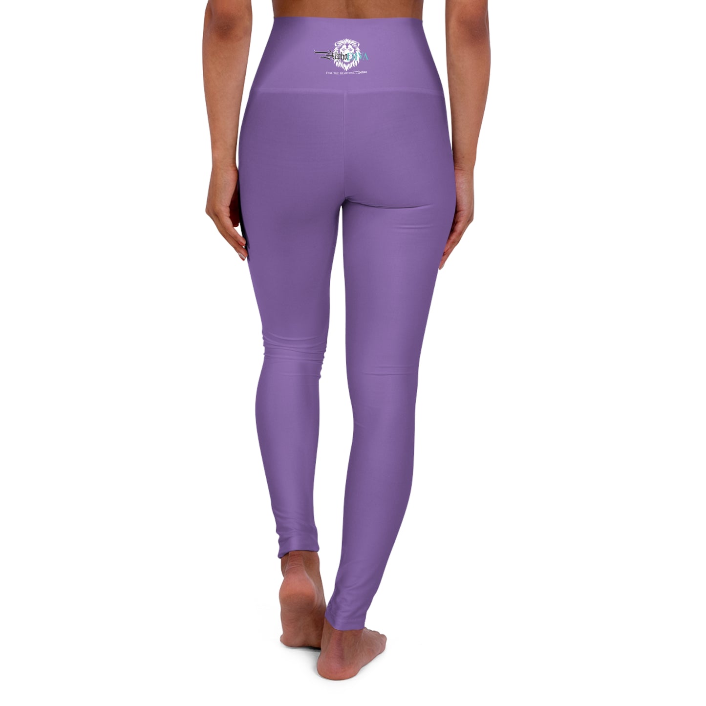 AlphaDiva High Waisted Purple Rain Leggings