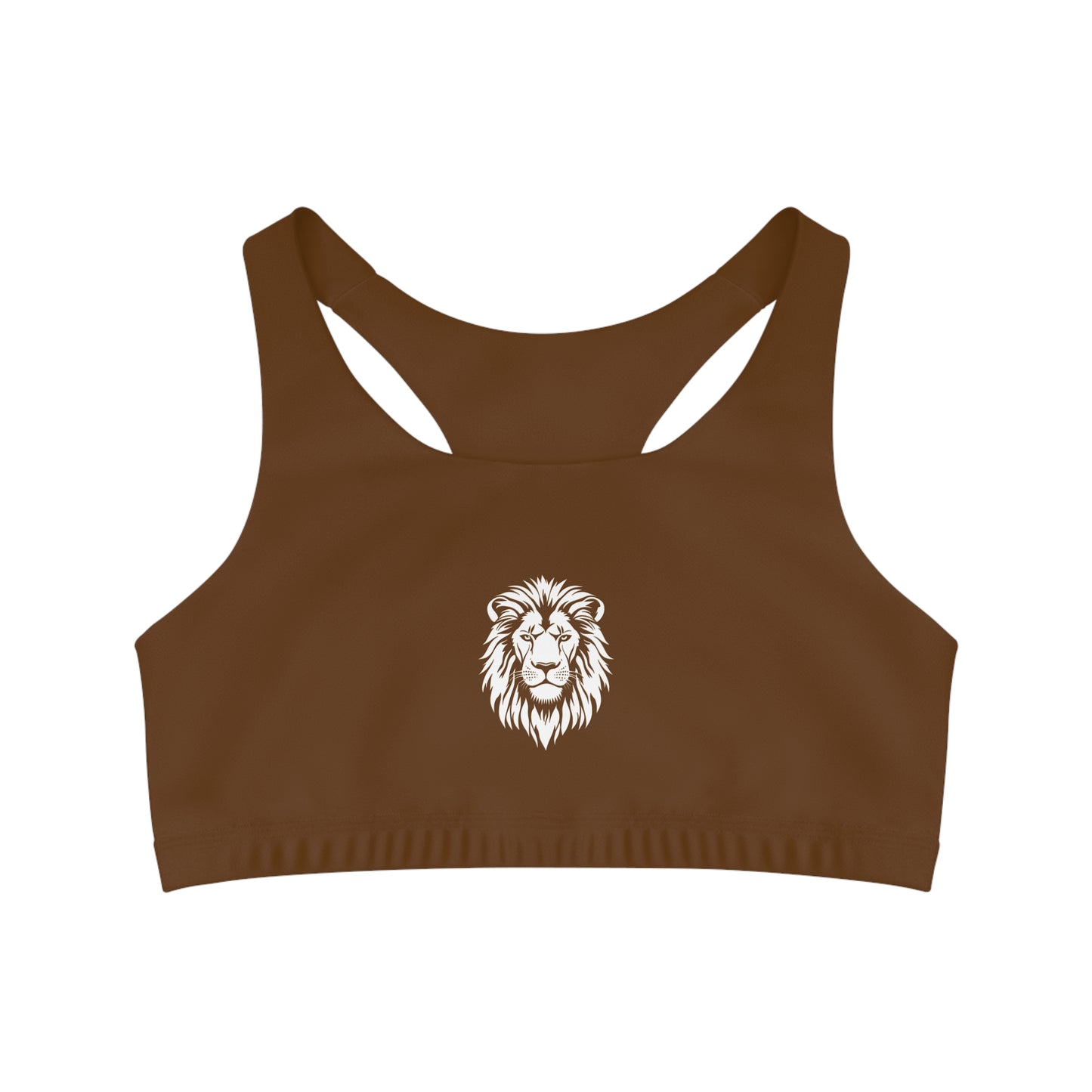 AlphaDiva Seamless Espresso Brown Sports Bra