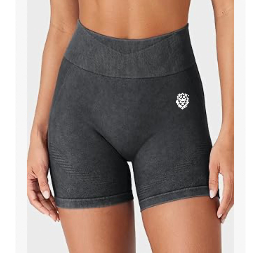 Charcoal HALO Contour Washed Shorts