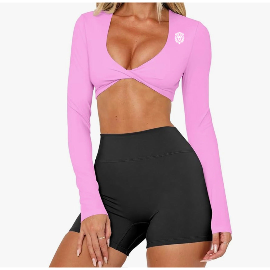 BubbleGum Halo Allure Twist Sports Bra