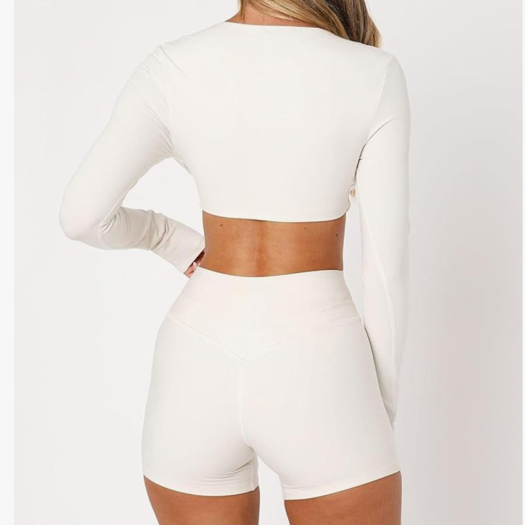 Off-White Halo Allure Twist Sports Bra