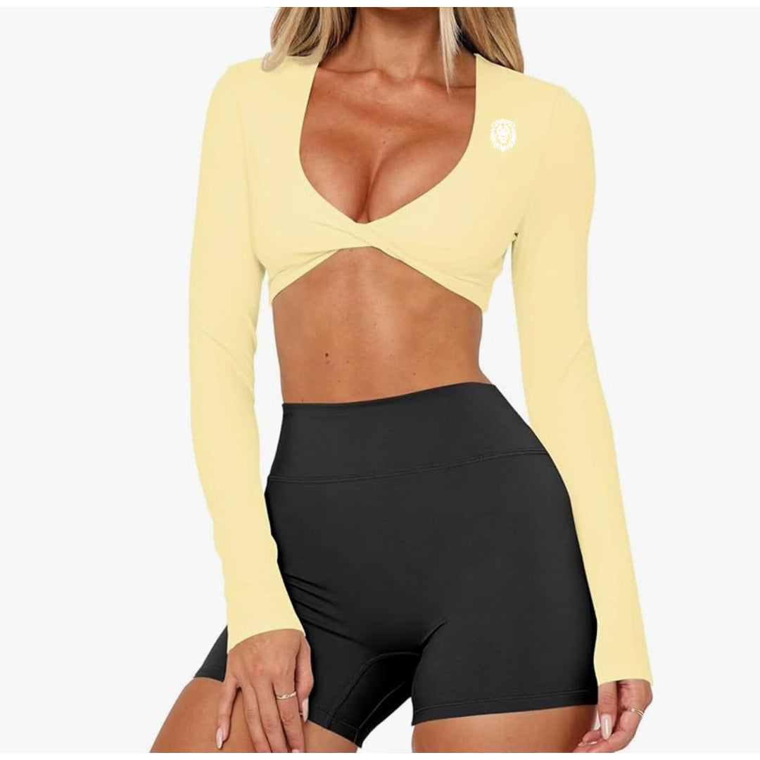 Lemon Halo Allure Twist Sports Bra