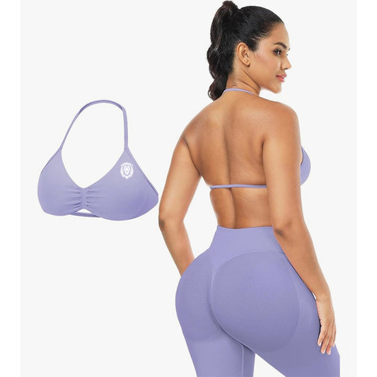 Lilac Halo Aura Sports Bra