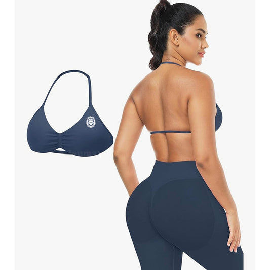 Navy Halo Aura Sports Bra