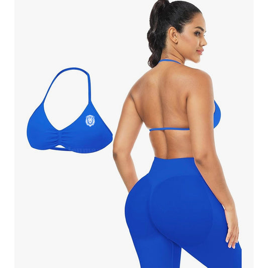 Classic Blue Halo Aura Sports Bra