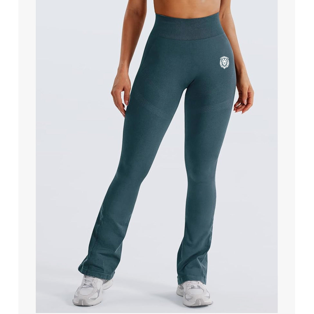Washed Teal Mini Flair Leggings
